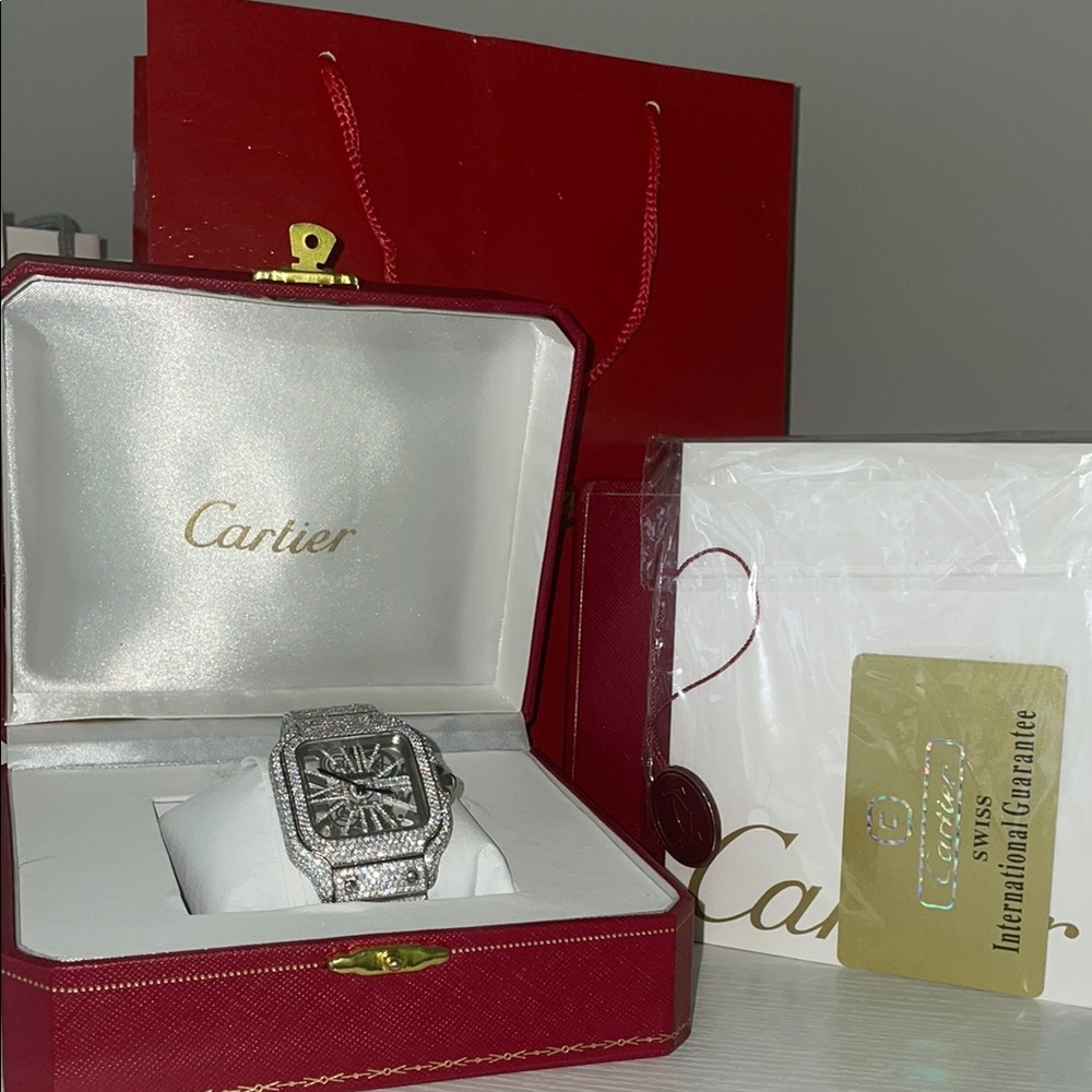 Moissanite Cartier Skeleton 41mm - Picture 6 of 6